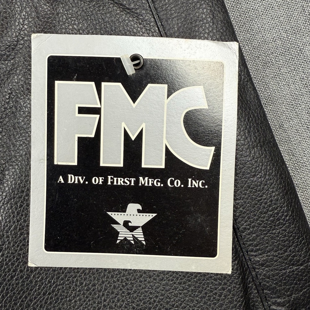 FMC Leather Vest Black Size‎ 52 - Picture 3 of 12